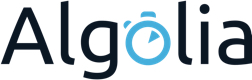 Algolia logo bg white