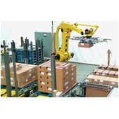 Pearson RPC Robotic Palletizer Loading Cases onto Pallets