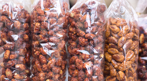 Bulk bags of candied snacks