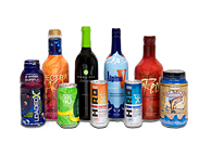 Variety of Shrink Sleeved Bottles