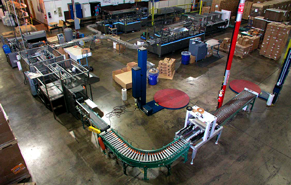 Overview of Entire Packaging Line