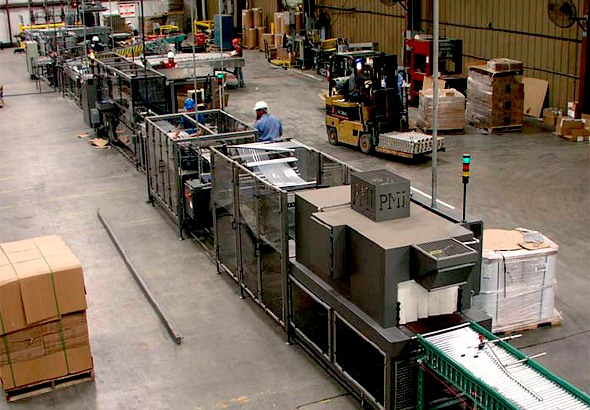 Overview of Entire Automatic Packaging Line