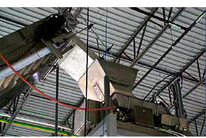 Vacuum Bagging System Incline Delivery to Hopper
