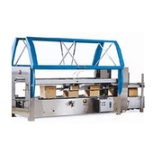 A-B-C 30 Top & Bottom Hot Melt Adhesive Case Sealer no-operator production
