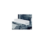 A-B-C 72AH Heavy Load Low-Level Palletizer angled, reinforced transfer table
