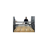 A-B-C 72SA Semi-Automatic Case Palletizer square layers create high quality loads
