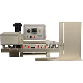 APM TBS-3/8 Compact Portable Rotary Band Sealer with Coder and Shelf 
