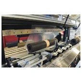 Arpac 108 Intermittent Motion Shrink Bundler Roofing Product Run