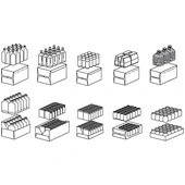 Arpac PC-2000 Intermittent Motion Wrap-Around Case Packer Cse and Tray Options