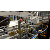Arpac PC-2500 Continuous Motion Wrap-Around Case Packer Product Run