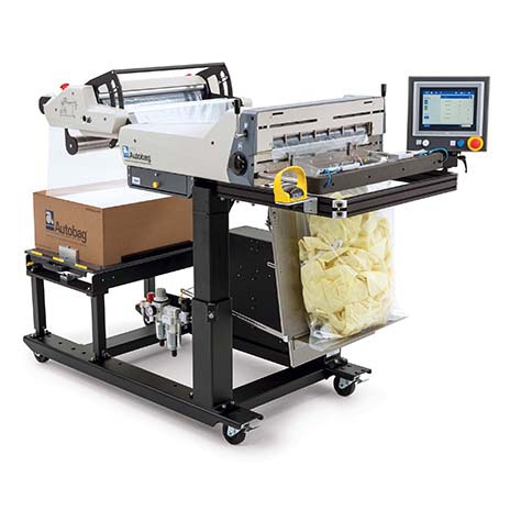 Autobag 800S Wide Bagging System Loaded with Product