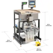 Autobag Accu-Scale 220 Flip Scale Dimensions