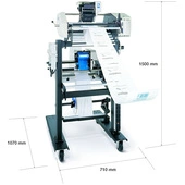 Autobag AutoLabel PI 412cw Prism Thermal Transfer Printer Dimensions
