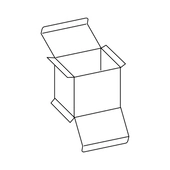 Ejemplo de caja con solapa invertida
