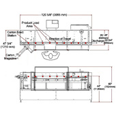 Econoseal V-System Vertical Cartoner Machine Layout