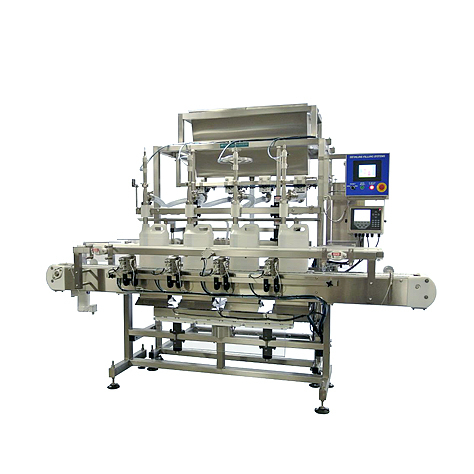Inline Filling Systems FNET4-TG Four-Head Automatic Net Weigh Filling Machines