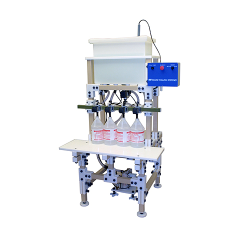 Inline Filling Systems Semi-Automatic Corrosion Resistant Time Gravity Bottle Filling Systems