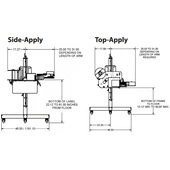 Signode Little David LX-800DT Label Applicator Dimensions