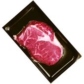 Steak Vacuumed Packed in a Tray