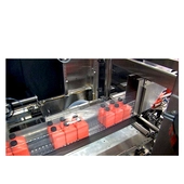 Polypack CFH High-Speed Total Closure Shrink Bundler Wrapped Bundle Conveying to Seal Bar