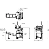 Rennco 201 PP Pouch Pack Vertical L-Bar Sealer Drawing