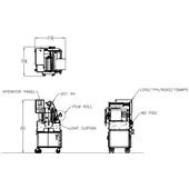 Rennco 201 Vertical L-Bar Sealer Drawing