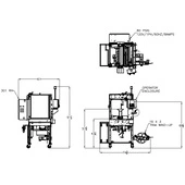 Rennco 301 PP Pouch Pack Vertical L-Bar Sealer Drawing