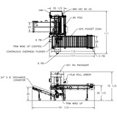 Rennco 501 SF Vertical L-Bar Sealer SPS Drawing