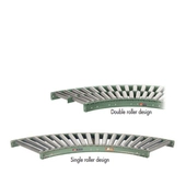 Roach 196G 16 Gauge Curve Gravity Roller Conveyors