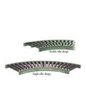 Roach 199S 9 Gauge Curve Gravity Roller Conveyors