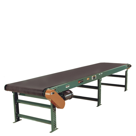 Roach 450BOS Box Style Slider Bed Belt Conveyor with Round End Plates