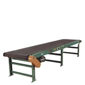 Roach 450BOS Box Style Slider Bed Belt Conveyor with Round End Plates