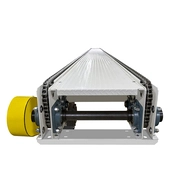 Roach CD280 2-Strand Chain Drag Conveyor with Diamond Tread Plate