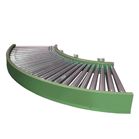 Roach 596PRAC Photoeye Controlled Curve Powered Roller Conveyor
