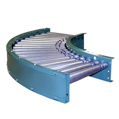 Roach 796PRAC Photoeye Controlled Curve Powered Roller Conveyor