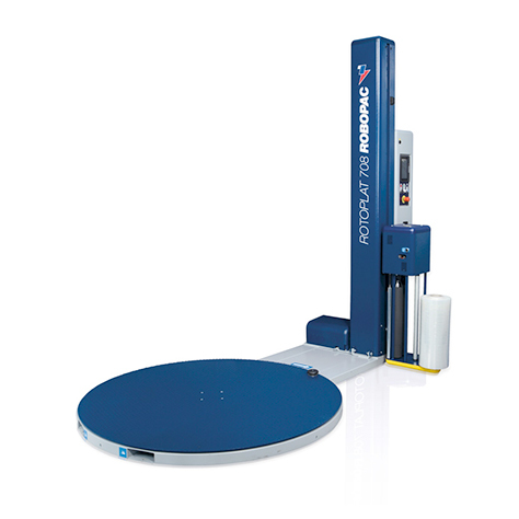 Robopac Rotoplat 708 Semi-Auto Turntable Stretch Wrapper