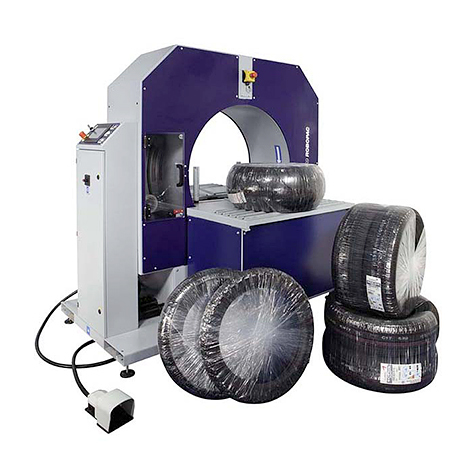 Robopac Semi-Auto Compacta Tire Horizontal Stretch Wrapper