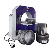 Robopac Semi-Auto Compacta Tire Horizontal Stretch Wrapper