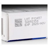 Videojet 1880 HR Micro Character Continuous Inkjet Printer Sample Print